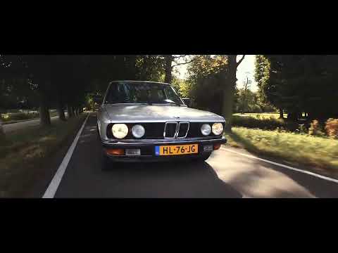 BMW E28 525i Polaris Silver - 44k km/ 28k miles - Driving video - Oldenzaal Classics