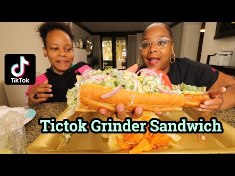 BEST WAY TO MAKE THE VIRAL TIKTOK ITALIAN GRINDER SANDWICH + MUKBANG