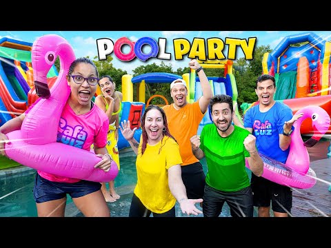 FIZEMOS UMA FESTA NA PISCINA COM OS YOUTUBERS NA NOVA MANSÃO E ISSO ACONTECEU!
