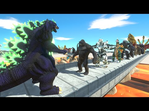 SUPERGODZILLA vs GHIDORAH DEATH RUN - Animal Revolt Battle Simulator
