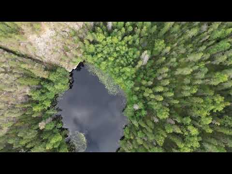 Exploring Helvetinjärvi Gorge | Drone Flight Over Finnish Wilderness 4K