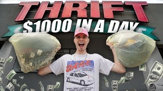 HOW TO MAKE $1000 IN A DAY... THRIFTING!!