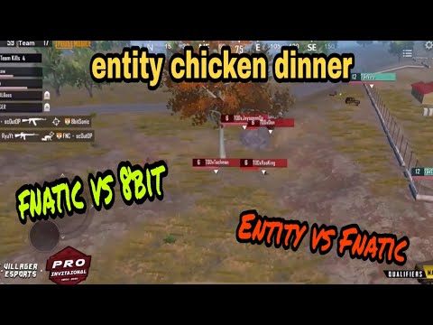 Fnatic vs 8bit | Entity vs vsgCraw vs Fnatic | Entity chicken dinner