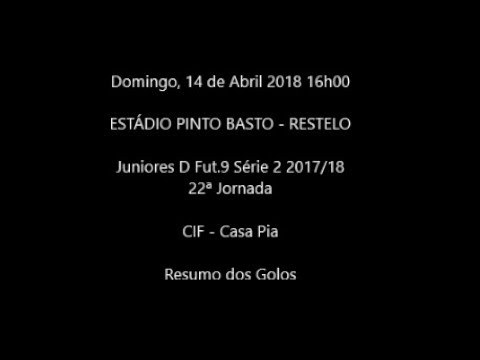 AFL Juniores D S13 Série 2 2017/18 - Jornada 22 CIF 1-1 Casa Pia 