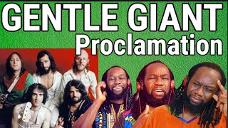 First time hearing GENTLE GIANT Proclamation REACTION - Progressive rock fusion!