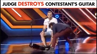 Judge SMASH Guitar - But what happens after he smash guitar will shock you! video