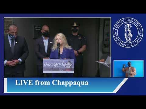 Latimer & Health Commissioner Dr. Sherlita Amler Gives Covid-19 Briefing from New Castle Town Hall