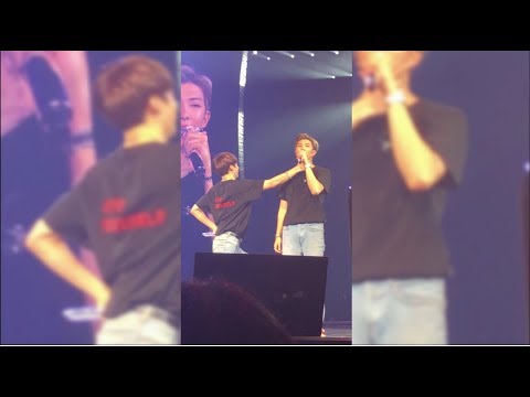 180909 Short Namkook Moment + Rap Mon Talk  | BTS Love Yourself Tour L.A