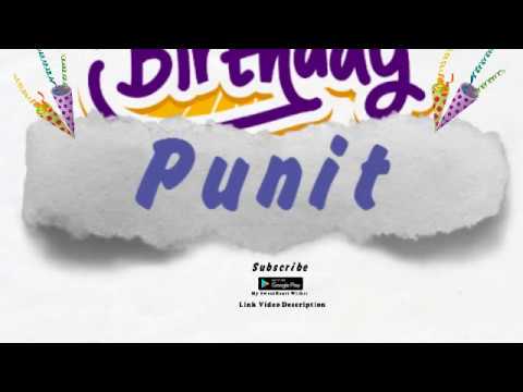 Happy Birthday Punit
