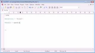 Beginner PHP Tutorial - 82 - File Handling: Listing Files Part 1