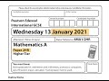 IGCSE Mathematics January 2021 4MA1 2HR