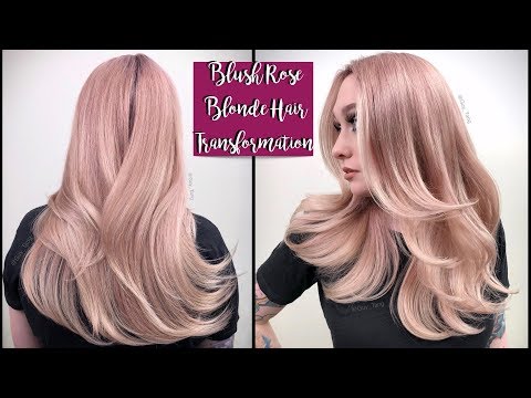 Blush Rose Blonde Hair Transformation