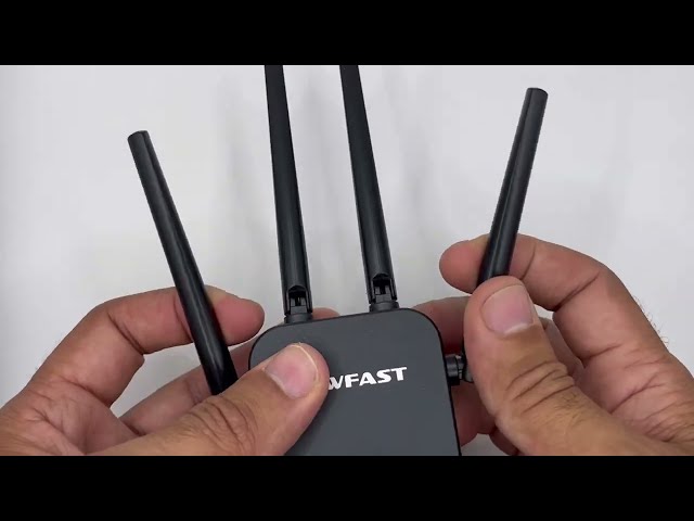 Vídeo relacionado con NEWFAST Amplificador Señal WiFi Repetidor WiFi 1200Mbps, 5GHz/2,4GHz Amplificador Wi-Fi Potente, 4 * 3dBi Antenas, Extensor Wi-fi Admite 35 Dispositivos en línea