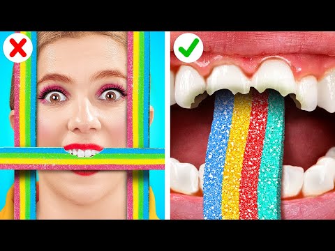 ¡Cómo colar dulces en la cárcel! *Increíbles trucos de comida y situaciones divertidas* por 123 GO!