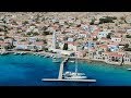 Amazing Halki (Chalki) Island,Greece,Dodecanese / Drone video in 4K
