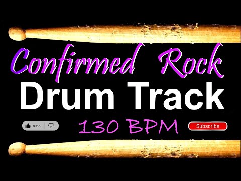 Confirmed Rock Drum Track, 130 BPM, Drum Tracks for Bass Guitar, Instrumental Drum Beat 🥁 530