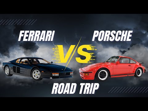 Thumbnail for The Porsche VS Ferrari Wars, California Road Trip: Porsche 911 Slope Nose Turbo & Ferrari Testarossa by Porsche 911, Ferrari, rall, Ferrari Testarossa, Porsche, rally, Car