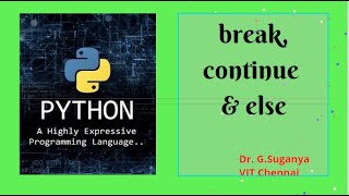 Session 7: Break, Continue, Else | Python Programming