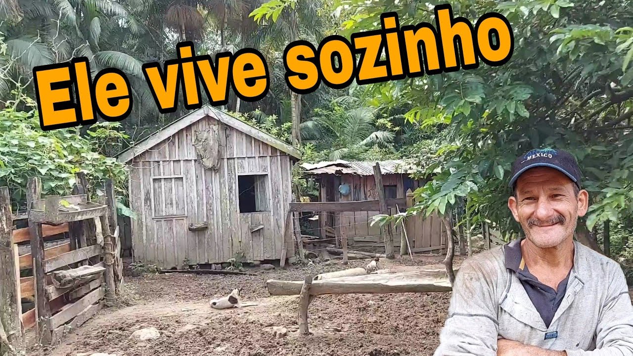 A vida simples do Migué / Ele vive sozinho isolado no meio do mato