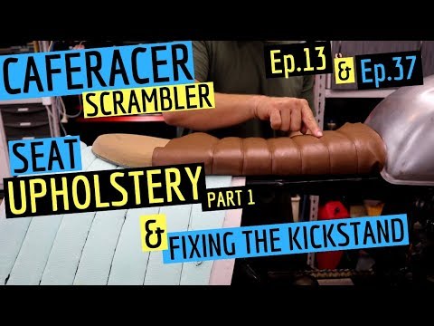 Scrambler / Cafe Racer Seat Build & Fixing the Kickstand - Cafe Racer Garage Video