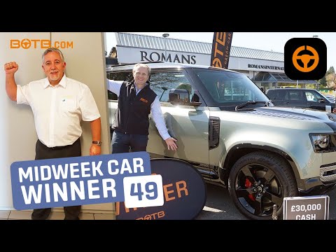 BOTB Midweek Car Competition Winner! Joseph Hollyoak – Defender 90 D200 SE + £30k – Week 15 2021