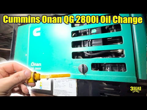Cummins ONAN QG 2800i Generator (2.8HGLAA-8302A) Oil Change & Air Filter Service