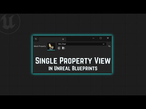 Using Single Property View in Unreal Engine Editor Utility Widgets
