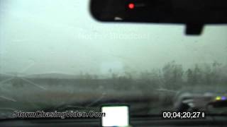 preview picture of video '5/30/2011 Large hail destroys car and funnel cloud and wall cloud B-Roll.'