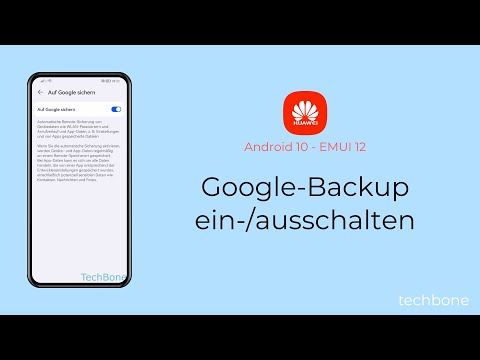 Google-Backup einschalten oder ausschalten - Huawei [Android 10 - EMUI 12]