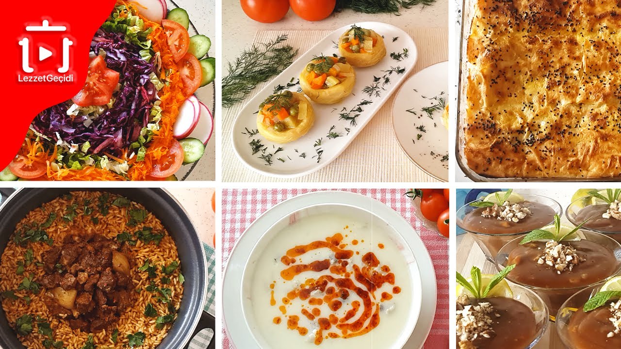 İftar Menüsü: Çorba, Ara Yemek, Ana Yemek, Salata, Börek ve Tatlı Tarifleri