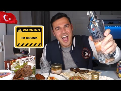 ITALIAN TRY 🇹🇷 RAKI & TURKISH FOOD | GET DRUNK..!🚀🚀🚀