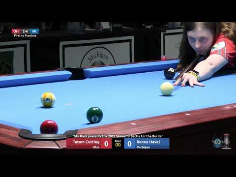 #7 - 9 Ball - Tatum Cutting vs Renee Havel - 2021 Women's Battle for the Border