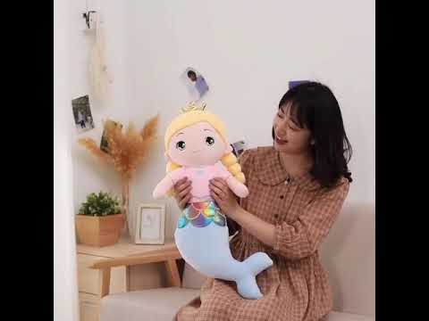 Beautiful Mermaid Plush Toys Soft Stuffed Cartoon Animals Fish Doll Sofa Car Pillow Cushion Girls Christmas
