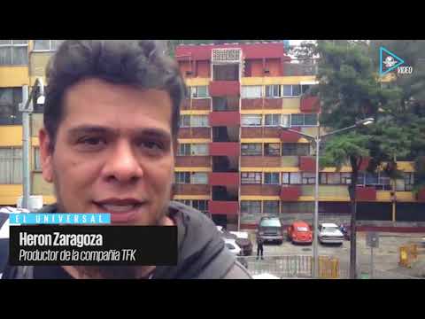 Productor de rock graba video durante el sismo