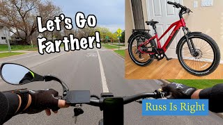 Let's Ride A Bit Farther On The Ebike This Time!