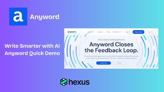 Generate Content using Anyword AI Tool | Anyword Quick Demo