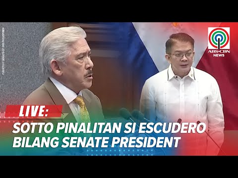 LIVE: Senate Session No. 17; Sotto reclaims senate presidency from Escudero | ABS-CBN News