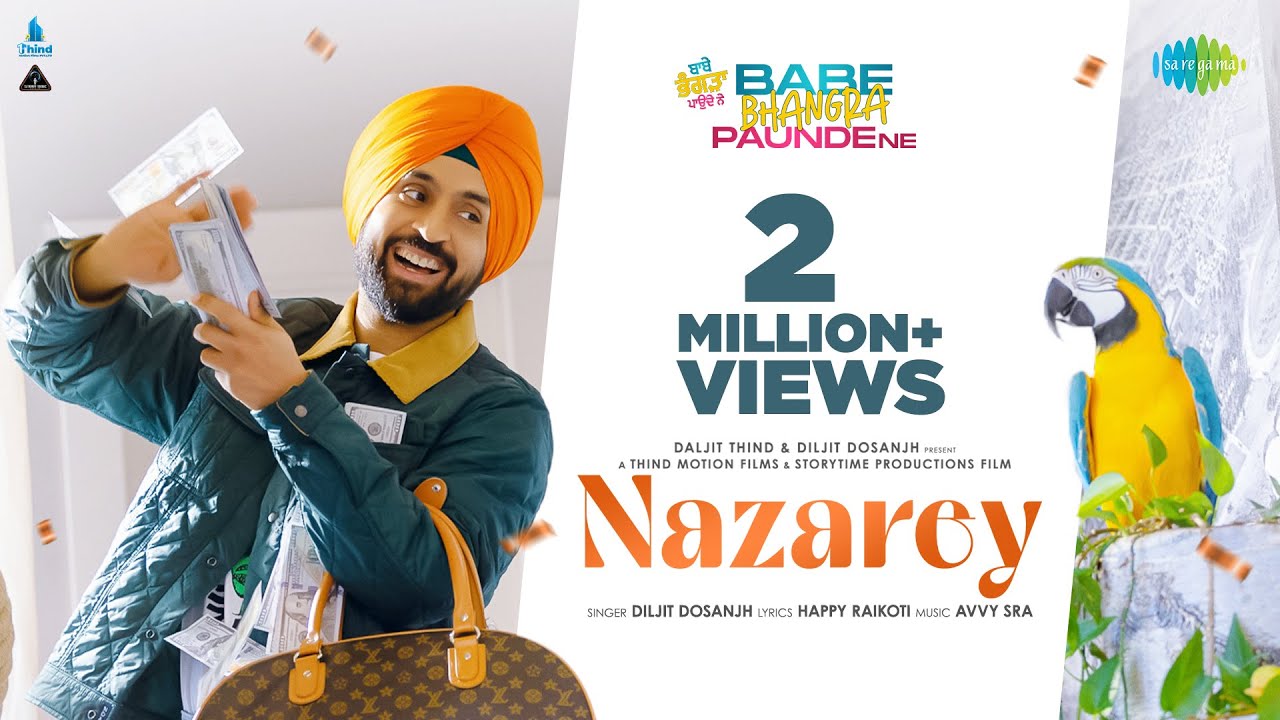 Nazarey song lyrics in Hindi , Diljit Dosanjh best 2022 Nazarey song lyrics in Hindi – Diljit Dosanjh best 2022
