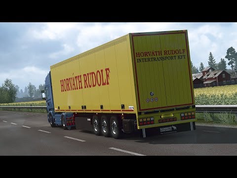 ETS2] Euro Truck Simulator 2 1.32 - Scania 4 series - Trailer Schmitz S.KO EXPRESS