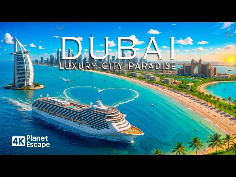 Dubai 4K – Aerial Views of Iconic Skyscrapers & Desert Landscapes With Deep House Chill