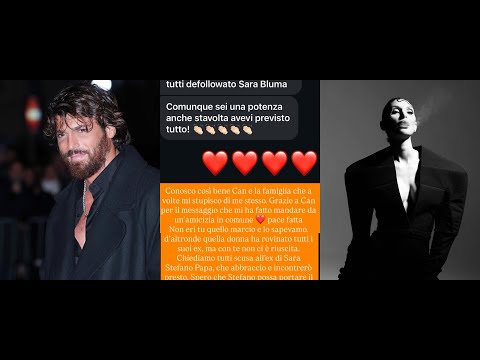 Rosica compartió una historia de IG para Can y Sara y la historia de IG de Sara Bluman. #canyaman