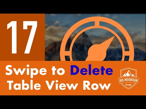 Swipe To Delete Table View Row - Part 17 - Itinerary App (iOS, Xcode 9, Swift 4)