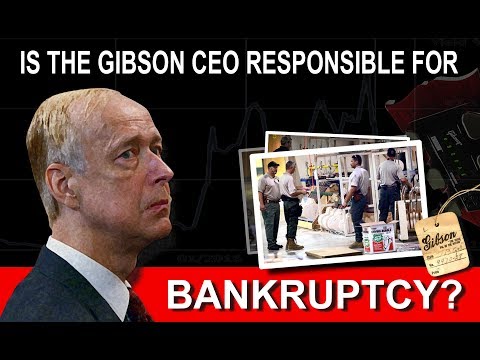 Who is to blame for the Gibson Guitar Factory Bankruptcy?