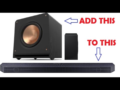 Add any subwoofer to Soundbar | Samsung Q990