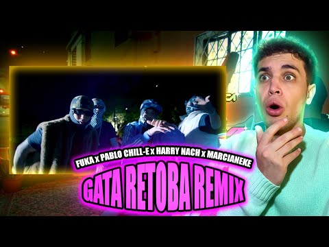 (REACCIÓN) GATA RETOBA REMIX - Fuka, Pablo Chill - e, Harry Nach, Marcianeke Prod.33lutos