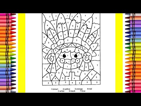 The Coloring Couple Presents: Coloring Color By Number | Happy Thanksgiving! | How to Color