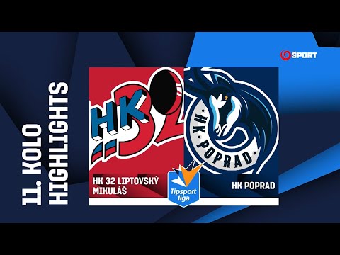 11. kolo: HK 32 Liptovský Mikuláš - HK Poprad 3:2 pp (1:1, 0:1, 1:0 - 1:0)