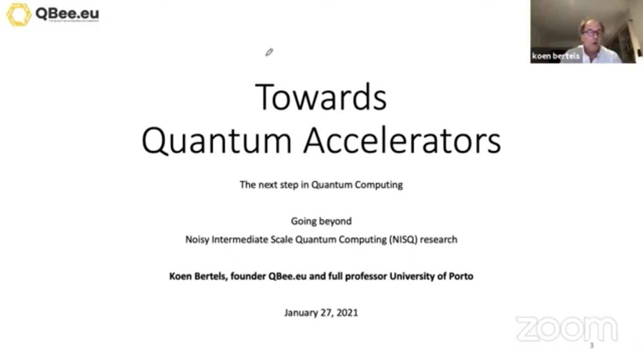 QCTalks/Talk1: Koen Bertels - Quantum Accelerators – The first objective in Quantum Computing