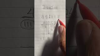 Here is how to do division using lines #math #mathtricks😉