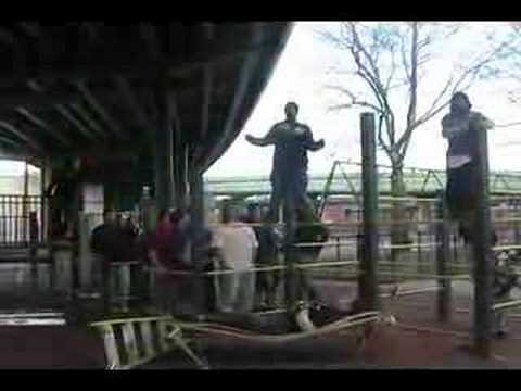 Rated-R hits Jew with a Swanton Bomb through a door